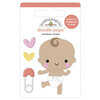 Doodlebug Design - Bundle of Joy Collection - Stickers - Doodle-Pops - Baby Steps