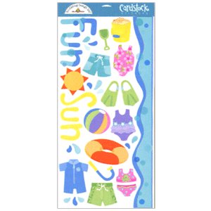 Doodlebug Design - Cardstock Stickers - Fun in the Sun