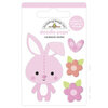 Doodlebug Design - Bundle of Joy Collection - Stickers - Doodle-Pops - Snuggle Bunny
