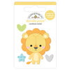 Doodlebug Design - Special Delivery Collection - Doodle-Pops - 3 Dimensional Cardstock Stickers - Lovable Lion