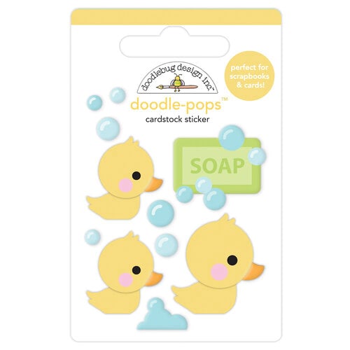 Doodlebug Design - Special Delivery Collection - Doodle-Pops - 3 Dimensional Cardstock Stickers - Rubber Ducky