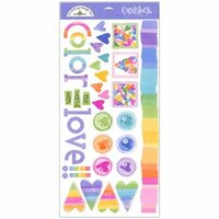 Doodlebug Design - Cardstock Stickers - Color of Love
