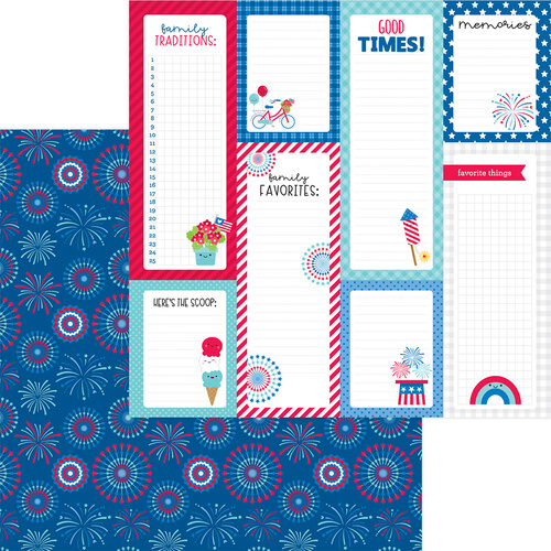 Doodlebug Design - Land That I Love Collection - 12 x 12 Double Sided Paper - Summer Celebration