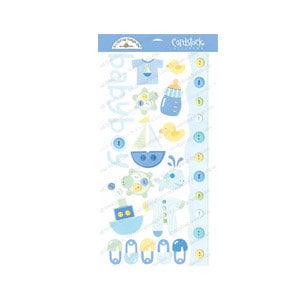 Doodlebug Design - Cardstock Stickers - Baby Boy