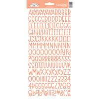 Doodlebug Design - Monochromatic Collection - Cardstock Stickers - Coral Sunshine