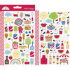 Doodlebug Design - Bar-B-Cute Collection - Cardstock Stickers - Mini Icons