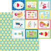 Doodlebug Design - Bar-B-Cute Collection - 12 x 12 Double Sided Paper - Summer Sun