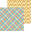 Doodlebug Design - Bar-B-Cute Collection - 12 x 12 Double Sided Paper - Primary Plaid