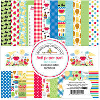 Doodlebug Design - Bar-B-Cute Collection - 6 x 6 Paper Pad