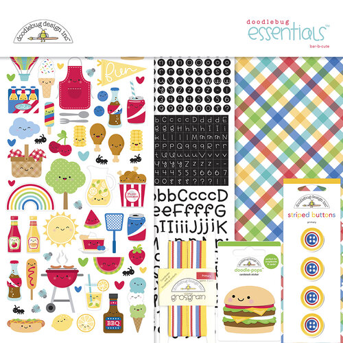 Doodlebug Design - Bar-B-Cute Collection - Essentials Kit