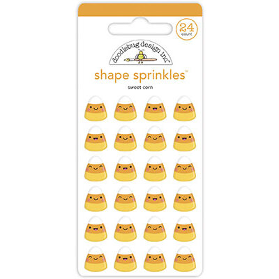 Doodlebug Design - Ghost Town Collection - Stickers - Shape Sprinkles - Enamel - Sweet Corn