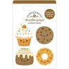 Doodlebug Design - Pumpkin Spice Collection - Doodle-Pops - 3 Dimensional Cardstock Stickers - Fall Treats