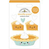 Doodlebug Design - Pumpkin Spice Collection - Doodle-Pops - 3 Dimensional Cardstock Stickers - Pumpkin Pie