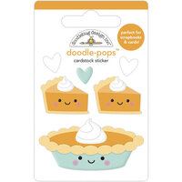 Doodlebug Design - Pumpkin Spice Collection - Doodle-Pops - 3 Dimensional Cardstock Stickers - Pumpkin Pie