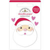 Doodlebug Design - Night Before Christmas Collection - Doodle-Pops - 3 Dimensional Cardstock Stickers - I love Santa