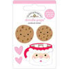 Doodlebug Design - Night Before Christmas Collection - Doodle-Pops - 3 Dimensional Cardstock Stickers - Cookies for Santa
