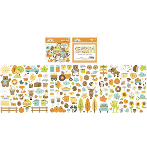 Doodlebug Design - Pumpkin Spice Collection - Odds and Ends - Die Cut Cardstock Pieces