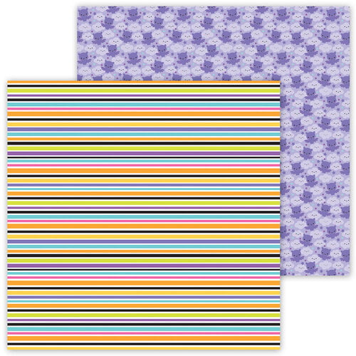 Doodlebug Design - Ghost Town Collection - 12 x 12 Double Sided Paper - Candy Sticks