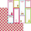 Doodlebug Design - Night Before Christmas Collection - 12 x 12 Double Sided Paper - Santa Stocking