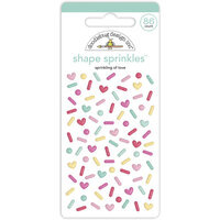 Doodlebug Design - Made With Love Collection - Stickers - Shape Sprinkles - Enamel - Sprinkling Of Love