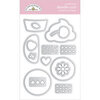 Doodlebug Design - Made With Love Collection - Doodle Cuts - Metal Dies - You Bake Me Happy