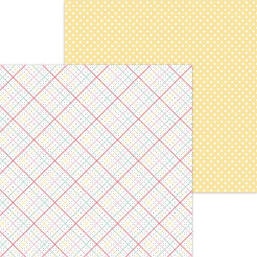 Doodlebug Design - Made With Love Collection - 12 x 12 Double Sided Paper - Dab Of Butter