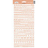 Doodlebug Design - Cardstock Stickers - Alphabet - My Type - Coral