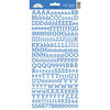 Doodlebug Design - Cardstock Stickers - Alphabet - My Type - Blue Jean