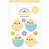 Doodlebug Design - Hippity Hoppity Collection - Doodle-Pops - 3 Dimensional Cardstock Stickers - Beak-A-Boo