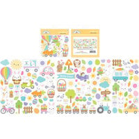 Doodlebug Design - Hippity Hoppity Collection - Odds and Ends - Die Cut Cardstock Pieces