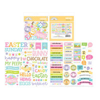 Doodlebug Design - Hippity Hoppity Collection - Chit Chat - Die Cut Cardstock Pieces