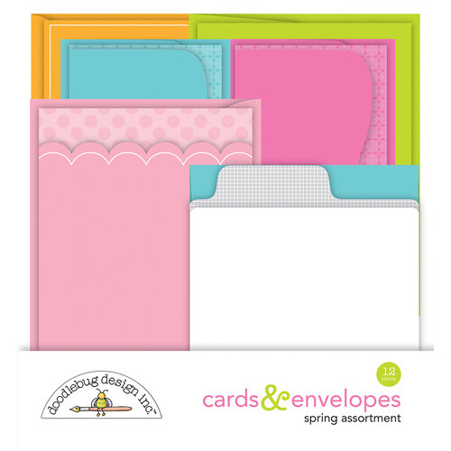 Doodlebug Design - Cards And Envelopes - Spring Assortment