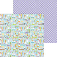 Doodlebug Design - Hippity Hoppity Collection - 12 x 12 Double Sided Paper - Hippity Hoppity