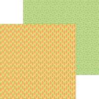 Doodlebug Design - Hippity Hoppity Collection - 12 x 12 Double Sided Paper - Baby Carrots