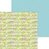 Doodlebug Design - Hippity Hoppity Collection - 12 x 12 Double Sided Paper - Bunny Town