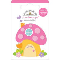 Doodlebug Design - Fairy Garden Collection - Doodle-Pops - 3 Dimensional Cardstock Stickers - Fairy House