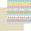 Doodlebug Design - Hippity Hoppity Collection - 12 x 12 Double Sided Paper - Spring Meadow