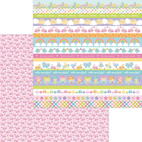 Doodlebug Design - Fairy Garden Collection - 12 x 12 Double Sided Paper - Little Ladies