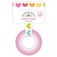Doodlebug Design - Cute and Crafty Collection - Washi Tape - Rainbow Hearts