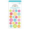 Doodlebug Design - Cute and Crafty Collection - Stickers - Sprinkles - Self Adhesive Enamel Shapes - Cute As A Button