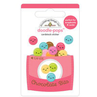 Doodlebug Design - Cute and Crafty Collection - Stickers - Doodle-Pops - Chocolate Bits