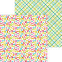 Doodlebug Design - Cute and Crafty Collection - 12 x 12 Double Sided Paper - Cute As A Button