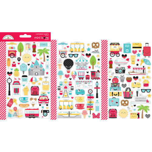 Doodlebug Design - Fun At The Park Collection - Cardstock Stickers - Mini Icon