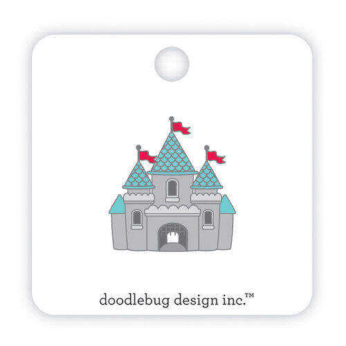Doodlebug Design - Fun At The Park Collection - Collectible Pins - Cute Castle