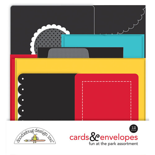 Doodlebug Design - Fun At The Park Collection - Cards and Envelopes