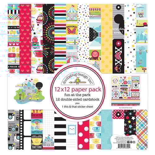 Doodlebug Design - Fun At The Park Collection - 12 x 12 Paper Pack