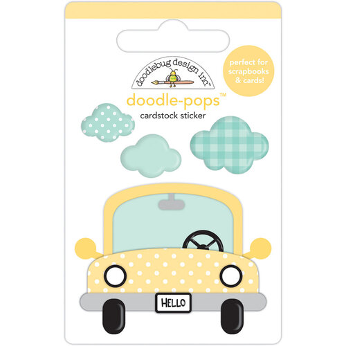 Doodlebug Design - My Happy Place Collection - Stickers - Doodle-Pops - Puddle Jumper