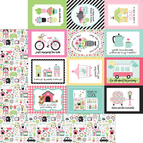 Doodlebug Design - My Happy Place Collection - 12 x 12 Double Sided Paper - My Happy Place