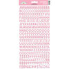 Doodlebug Design - Monochromatic Collection - Puffy Stickers - Alphabet Soup - Cupcake