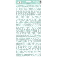 Doodlebug Design - Monochromatic Collection - Puffy Stickers - Alphabet Soup - Mint